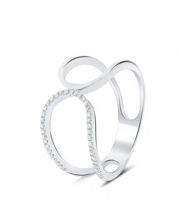 Prater Diamond Ring in 18k White Gold (0.11ct)