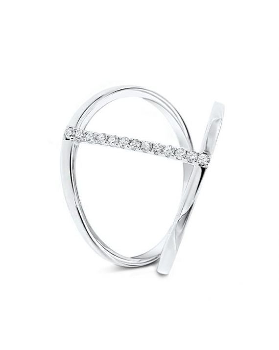 Allina's Diamond Ring in 18k White Gold (0.10ct)