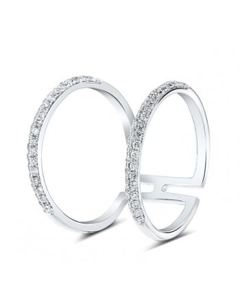Chloe Diamond Ring in 18k White Gold (0.54ct)