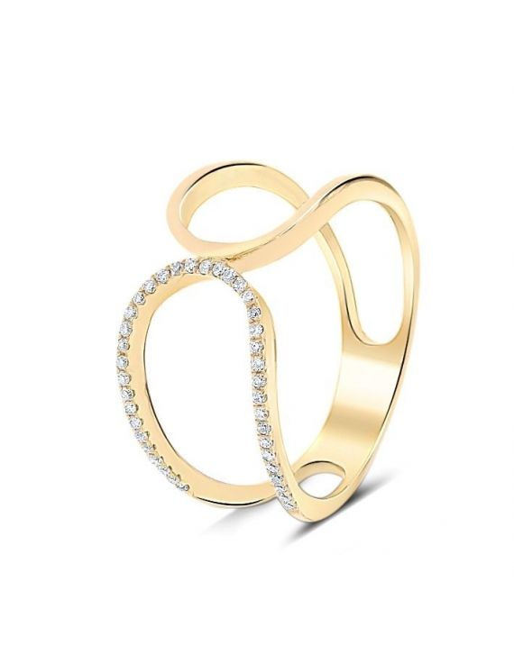 Prater Diamond Ring in 18k Yellow Gold (0.11ct)