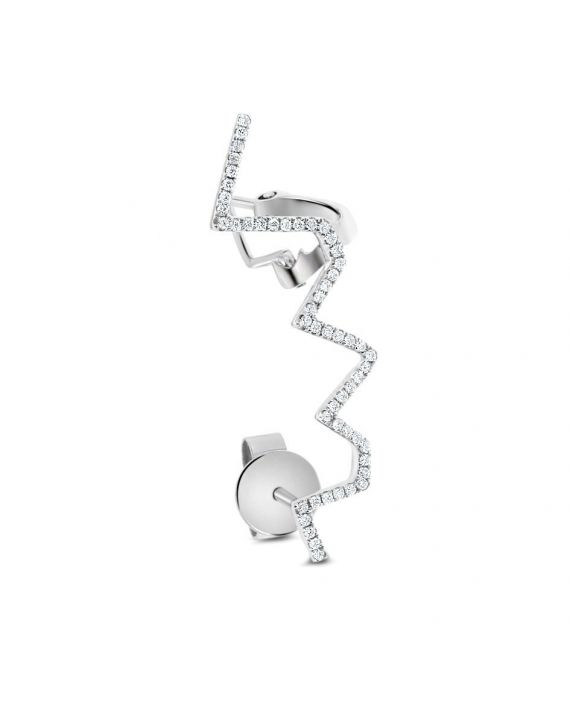 Jessi Diamond Earring in 18k White Gold
