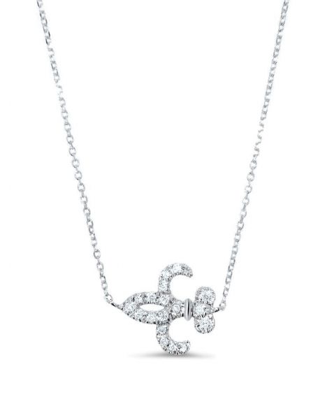 Fleur de Lis in 14k white gold