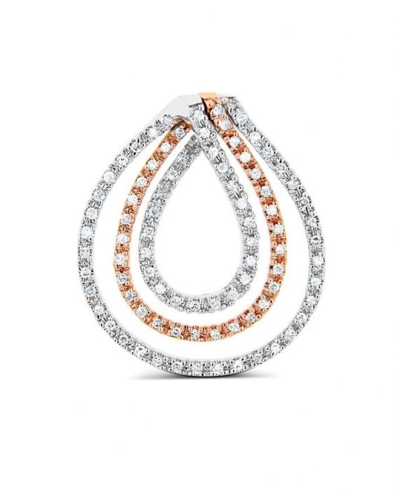 Diamond Loop Pendant in 14k gold