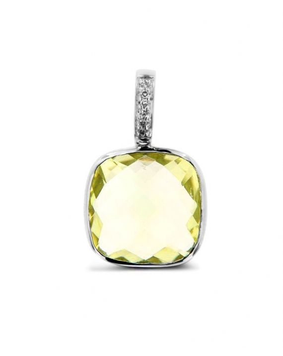 Lemon Pendant in 14k white gold