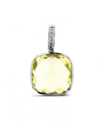 Lemon Pendant in 14k white gold