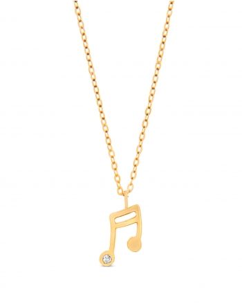 Music Note in 14k yellow gold