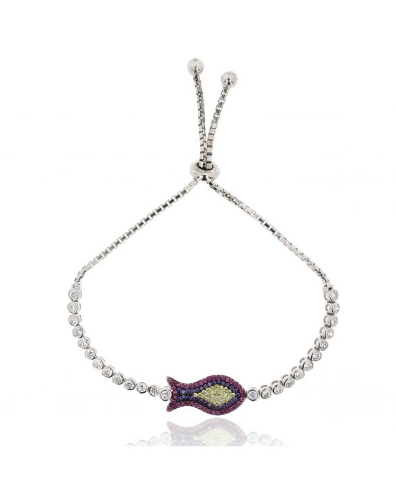 Sterling Silver Nemo Gold Fish Bracelet