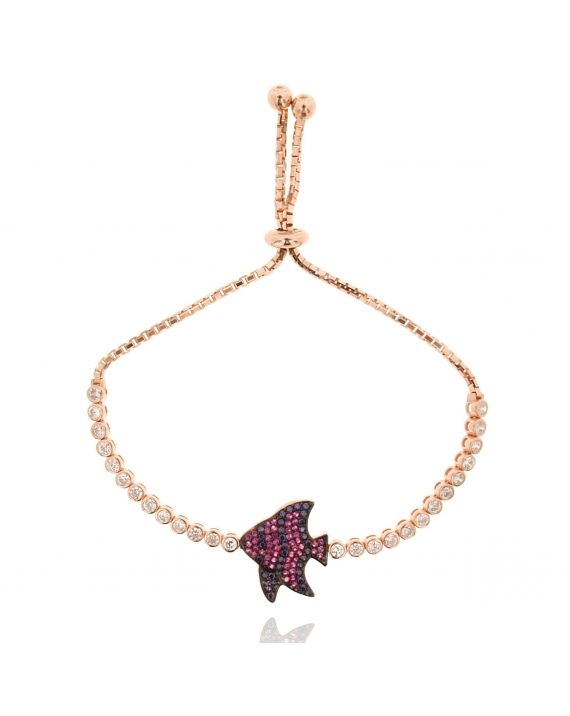 Sterling Silver Melody Butterfly Fish Bracelet