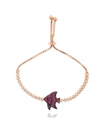 Sterling Silver Melody Butterfly Fish Bracelet