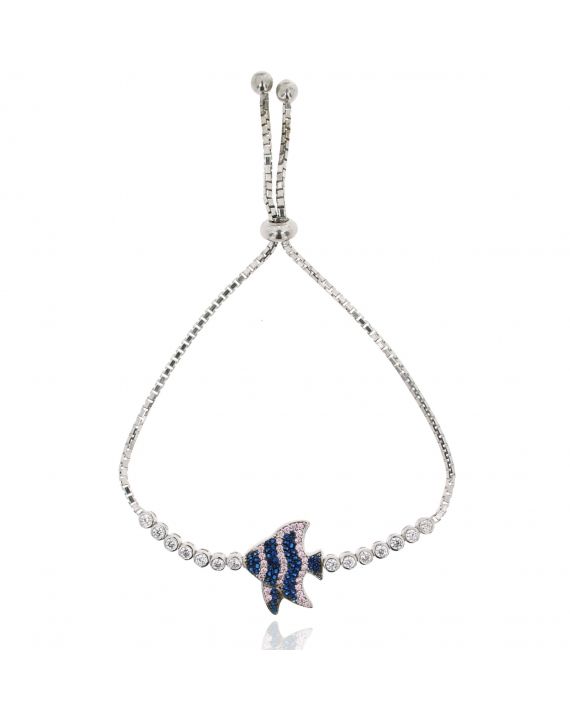 Sterling Silver Winter Butterfly Fish Bracelet