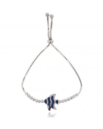 Sterling Silver Winter Butterfly Fish Bracelet