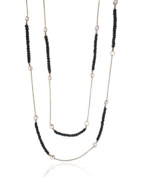 Sterling Silver Long Sapphire Necklace