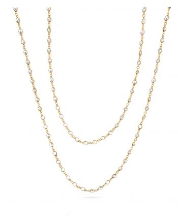 Sterling Silver SM Swarovski Long Necklace