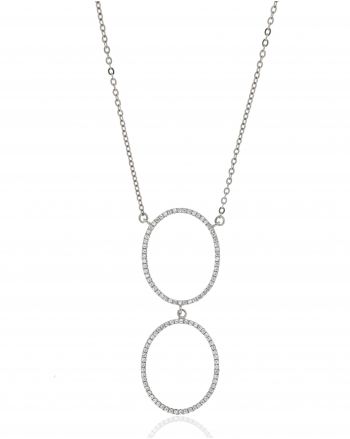 Sterling Silver Double Loop Necklace