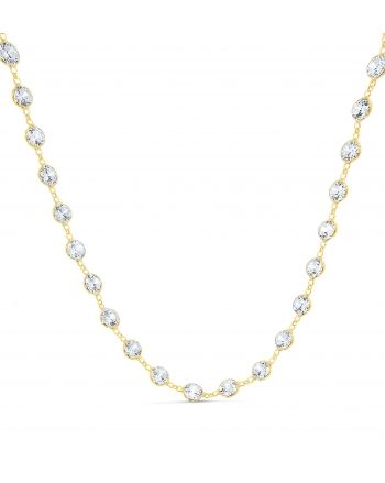 Sterling Silver LG Swarovski Necklace