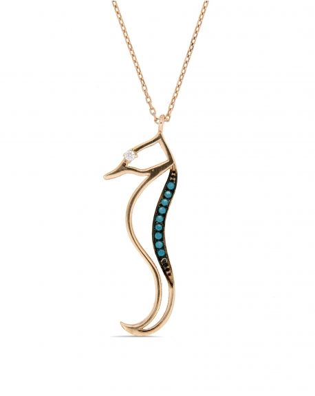 Turquoise Seahorse Necklace