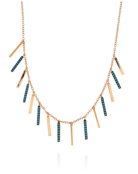 Sterling Silver Vertical Multi-Bar Necklace