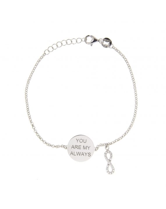 Sterling Silver My Always Infinity Bracelet