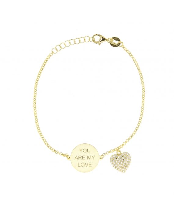 Sterling Silver My Love Heart Bracelet