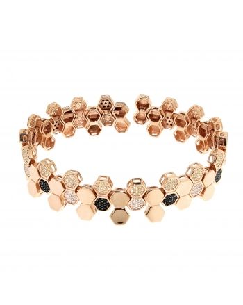 Sterling Silver Honeycomb Bee Bracelet