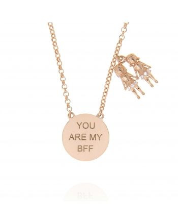 Sterling Silver BFF Best Friend Necklace