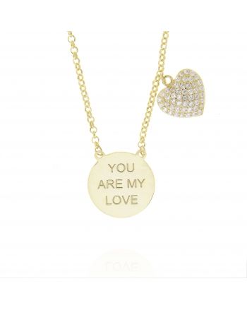 Sterling Silver My Love Heart Necklace