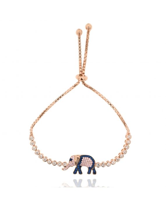 Sterling Silver Yuki Elephant Bracelet