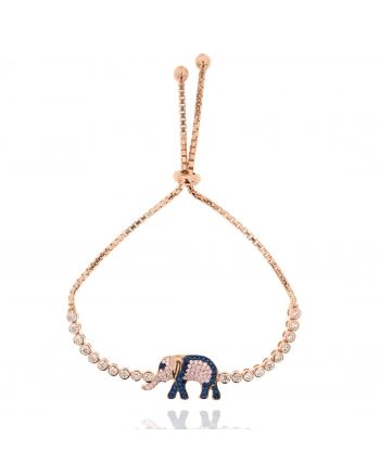 Sterling Silver Yuki Elephant Bracelet